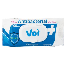 Voi Antibacterial Hand Wipes 100's